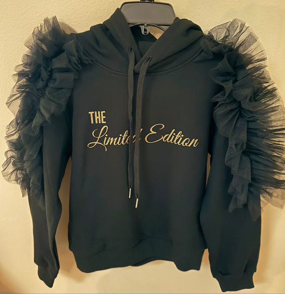 Kids Limited Edition Tulle Hoodie- Black