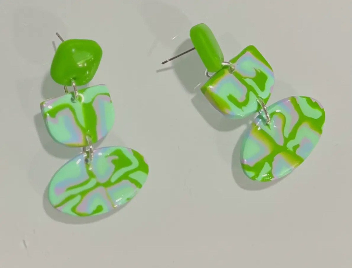 Summer in Green Earrings