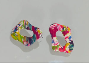Colorful Wave Earrings