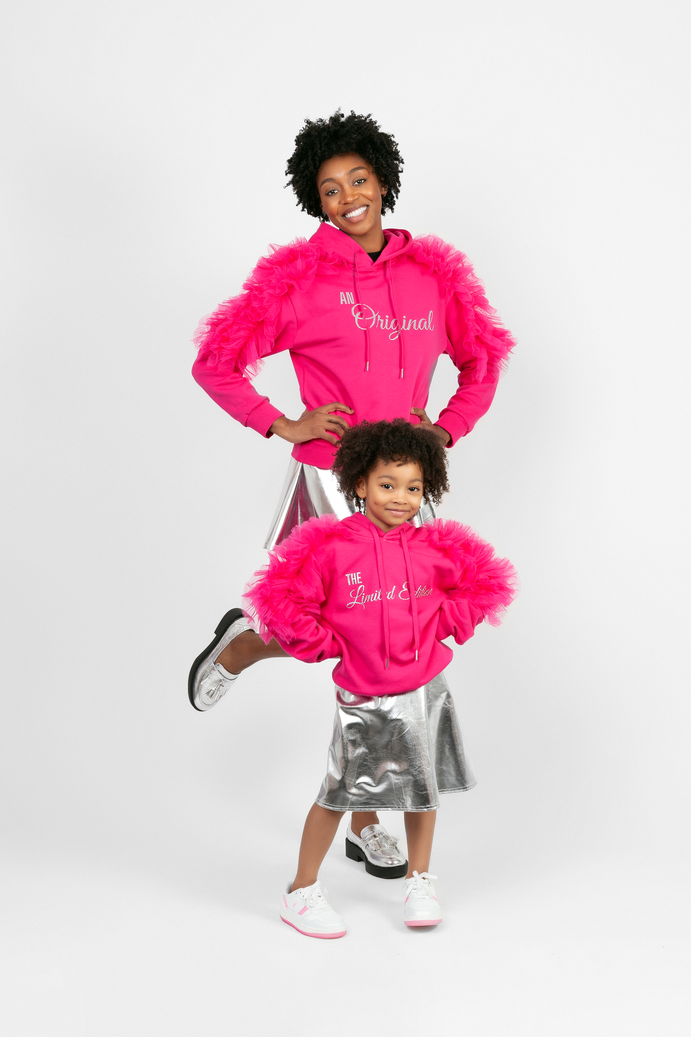 Kids Limited Edition Tulle Hoodie- Pink